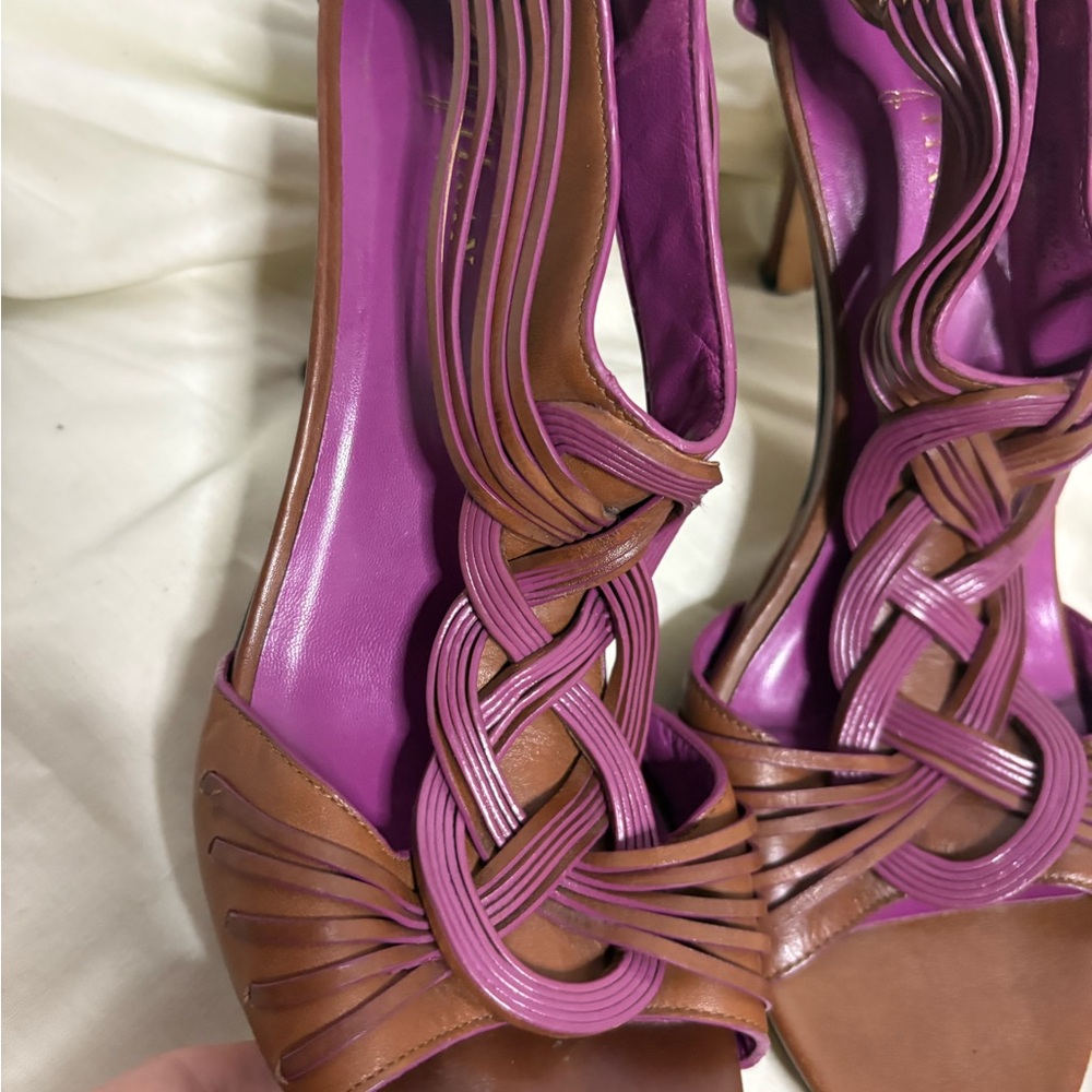 Elegant Cole Haan Brown and Purple Women's Sandals